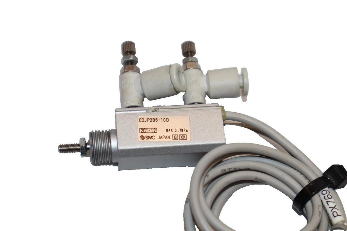 Used SMC CDJP2B6-10D , CDJP2B610D 0.7MPa Miniature Pneumatic Air Cylinder (Lot of 4)