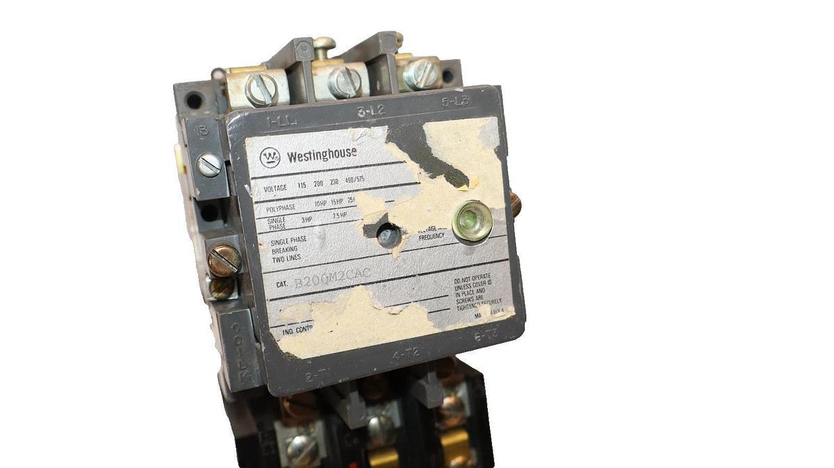 Used Westinghouse Starter B200M2CAC  FH57 Size 2 115V 45 A Coil 120V