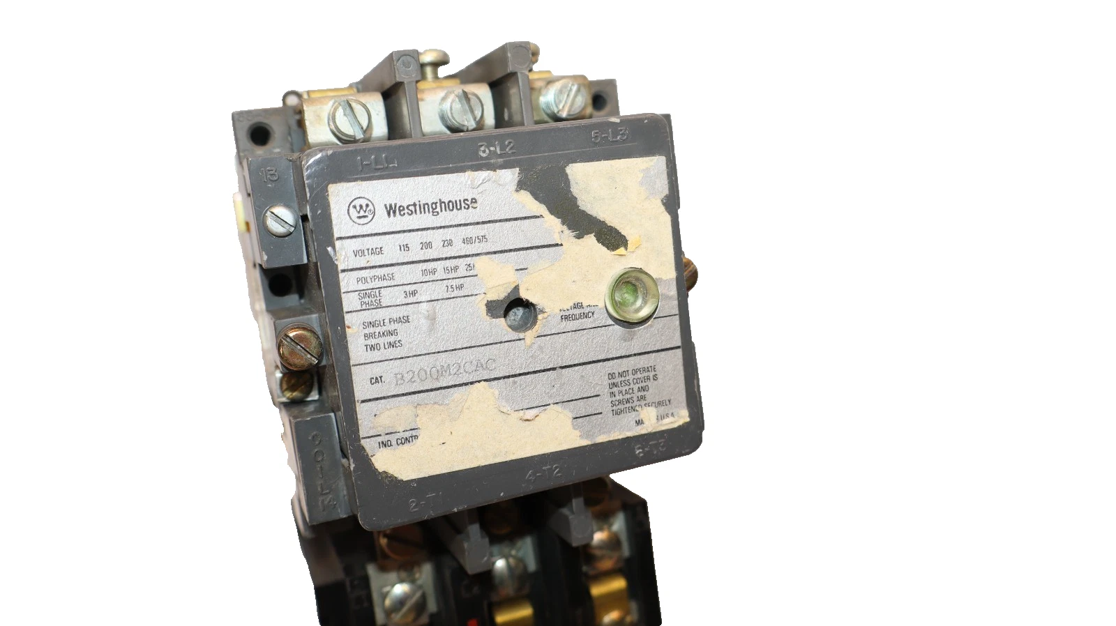 Used Westinghouse Starter B200M2CAC FH57 Size 2 115V 45 A Coil 120V