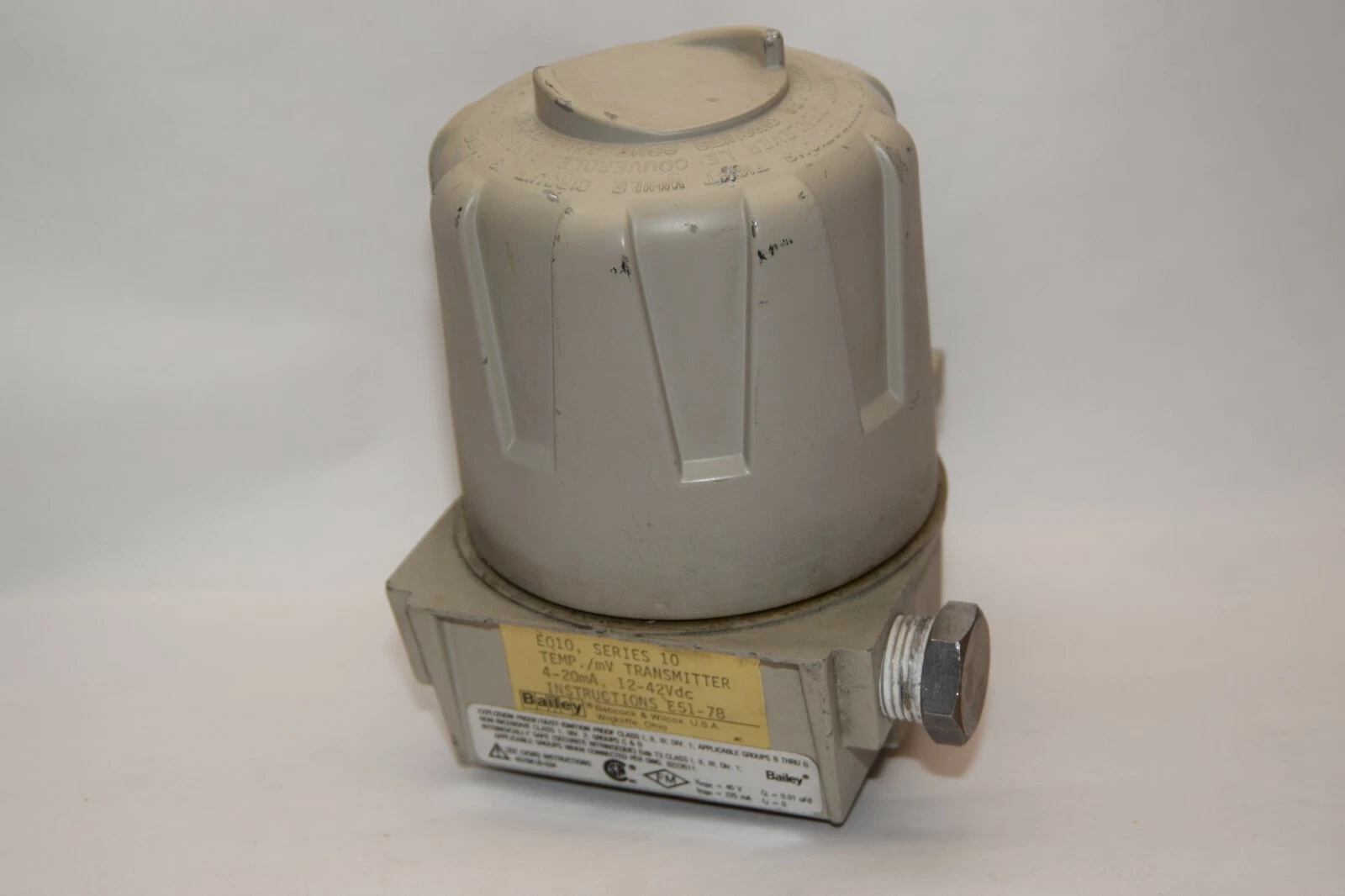 Used BAILEY EQ10 Series 10 E51-78 4-20mA 12-42Vdc Trasmitter