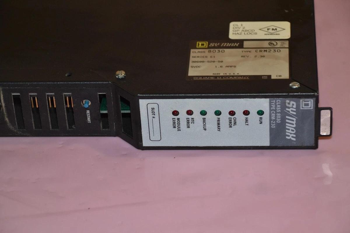 Used Square D Sy/Max Symax Local Transfer Interface 8030 CRM230 CRM-230 E1 Rev 2.30