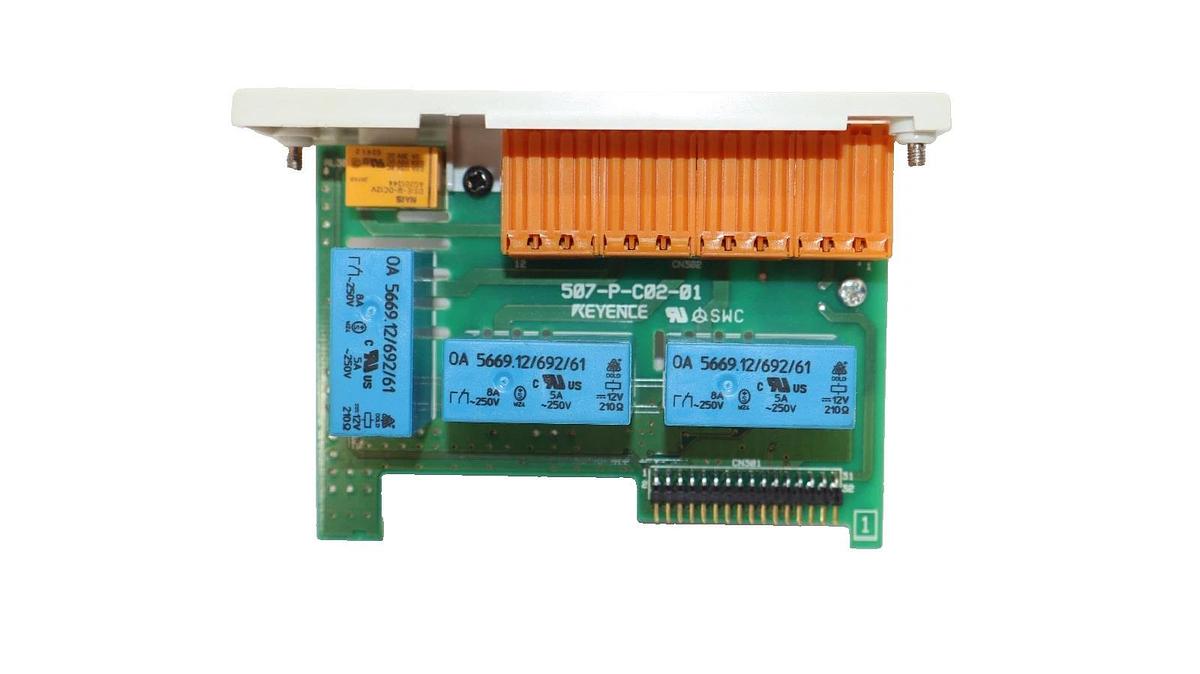 Used Keyence 507-P-C02-01 , 507PC0201 Relay Module