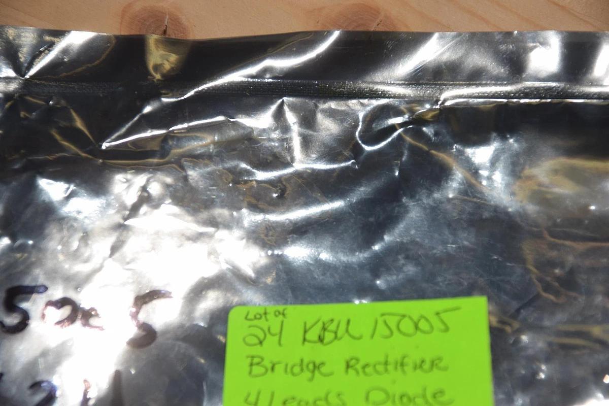 Used (LOT OF 24) KBU 15005 4 LEADS DIODE BRIDGE RECTIFIER