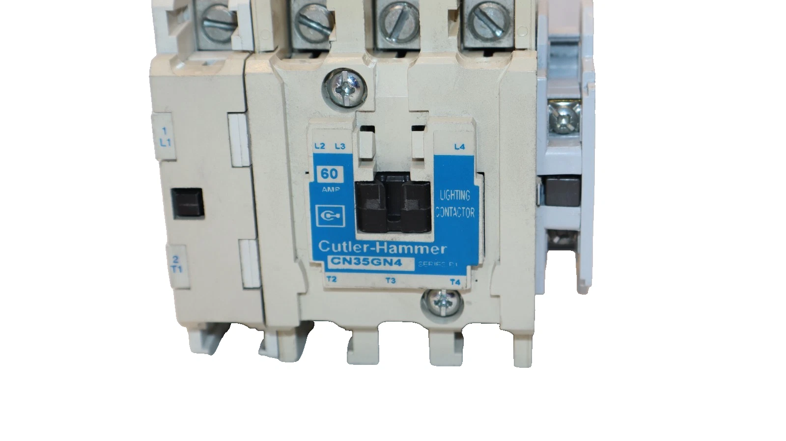 Used Cutler Hammer Lighting Contactor Ser B1 60A Amp CN35GN4 W/ C320KGS1 & T0808 120V