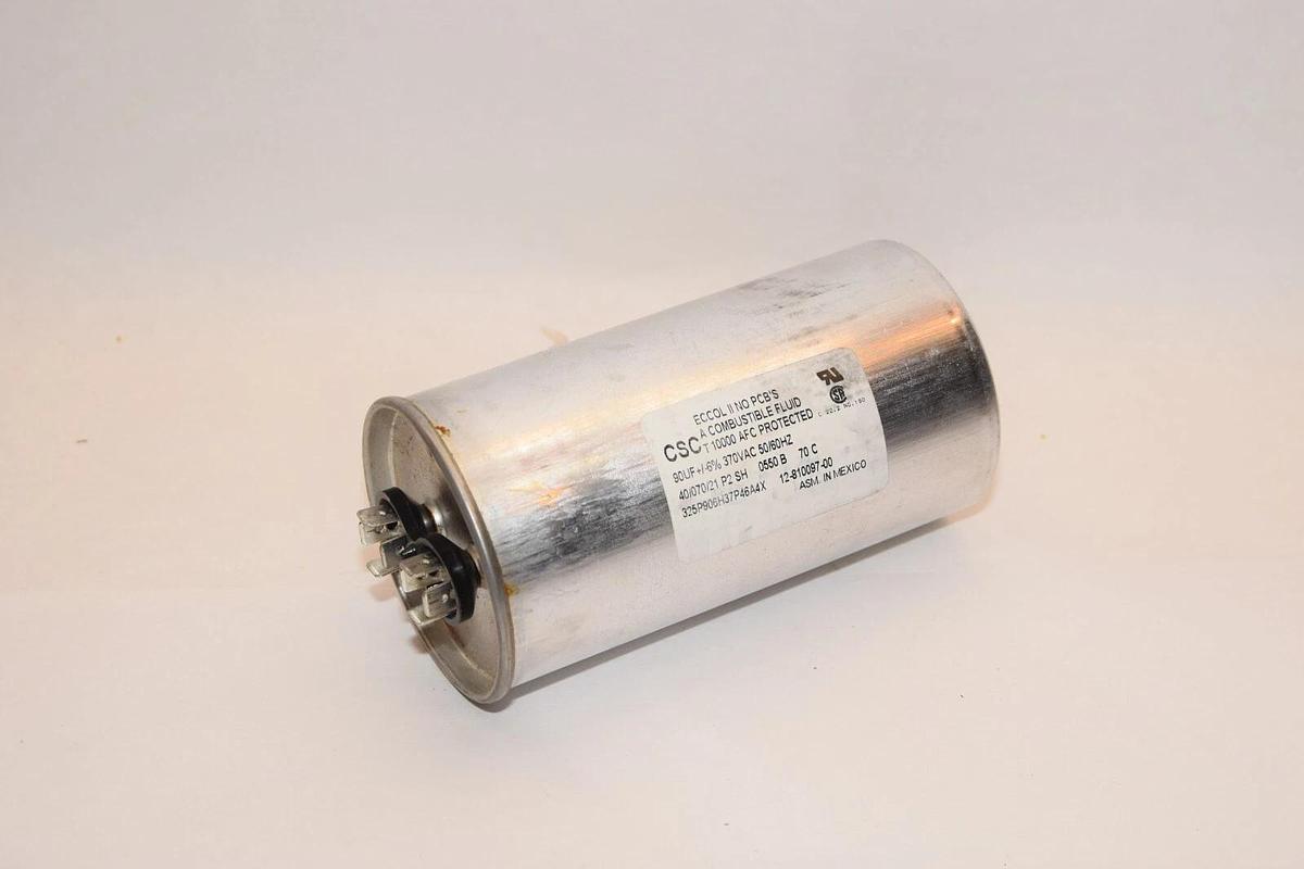 (NEW) CSC 12-810097-00 325P906H37P46A4X 90uF +/-6% 370Vac 50/60Hz Capacitor