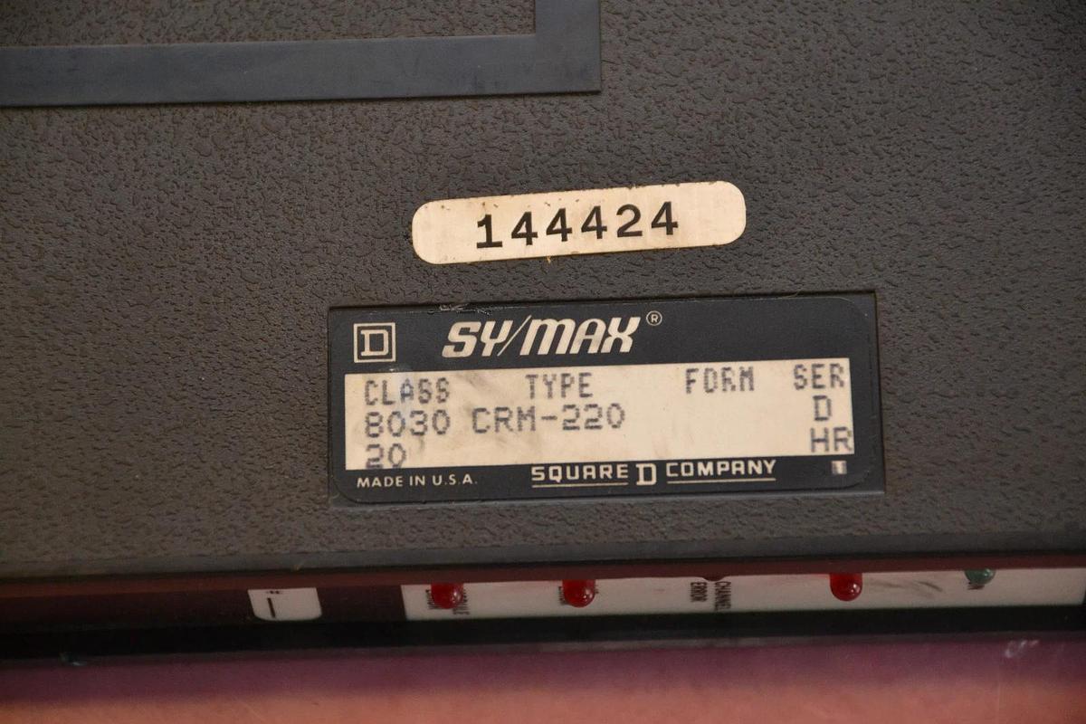 Used SQUARE D SY/MAX CLASS 8030 TYPE CRM-220 8030-CRM-220 CRM 220 SER. D