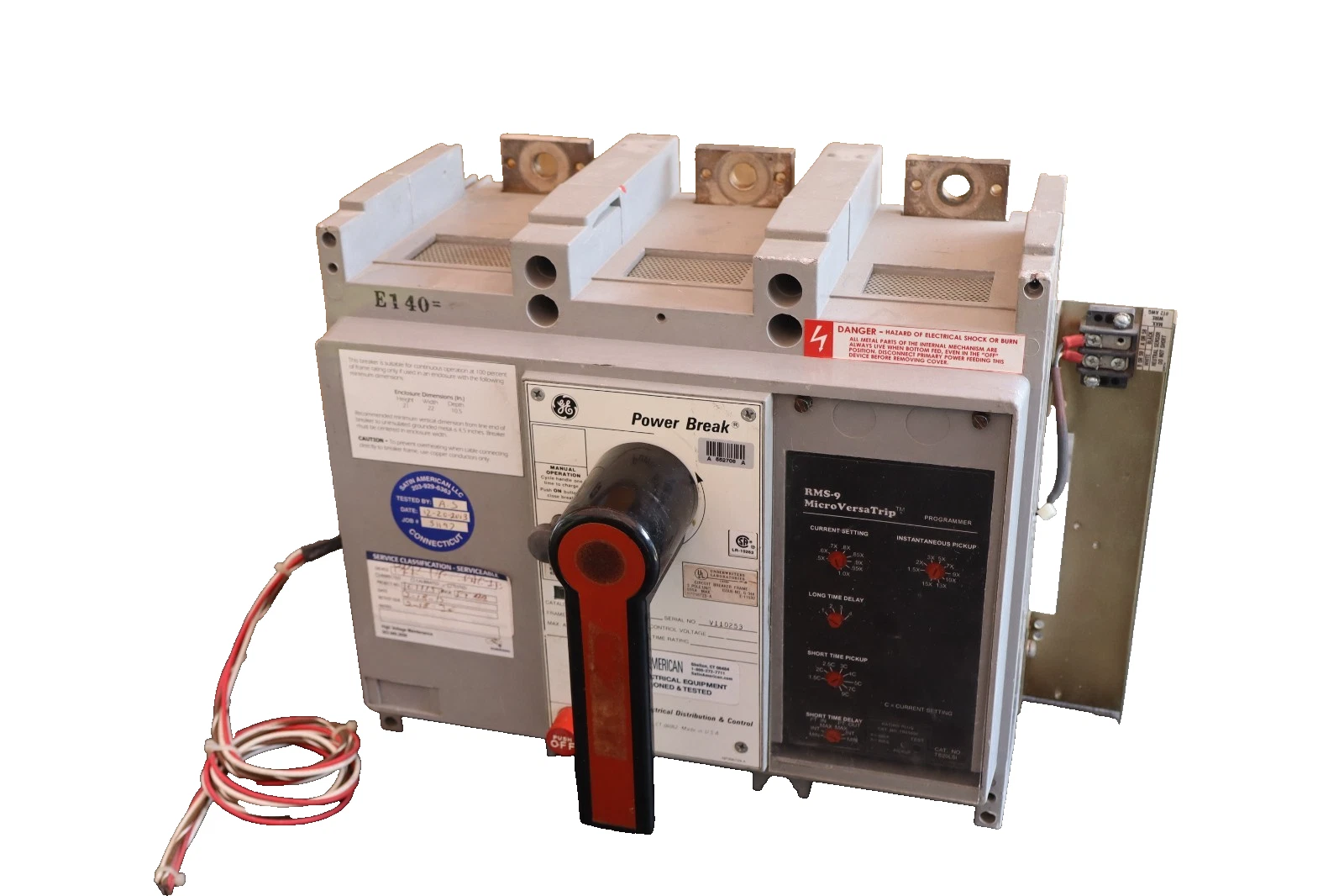 Refurbished GE General Electric Circuit Breaker Power Break 800A Amp TP88SS TS20LSI TR8S800