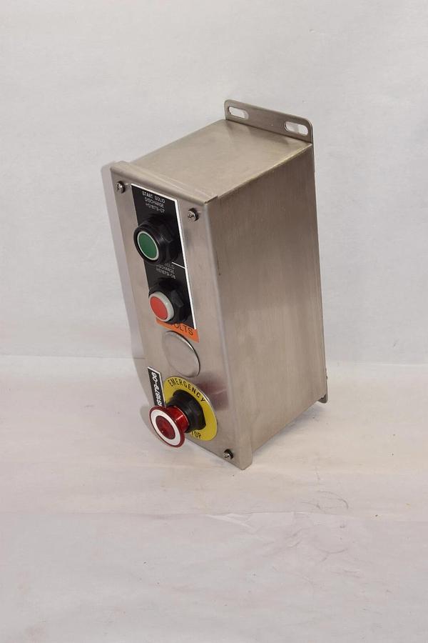 SCE Saginaw SCE-4PBXSS6 Control Panel Enclosure Buttons Emergency Stop Unit NEW