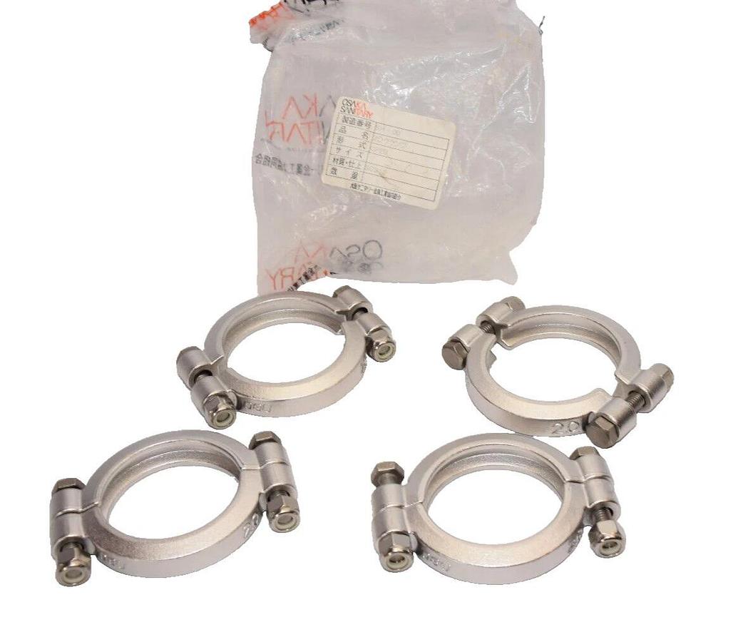 Lot of 4 OSAKA SANITARY SH-00 CP2D SCS13 2" Stainless Sanitary Clamp Fitting NEW