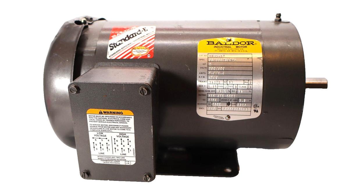 BALDOR CH3546T 1Hp 230/460V 2.8/1.4A 1740rpm Industrial Motor *NEW - READ*