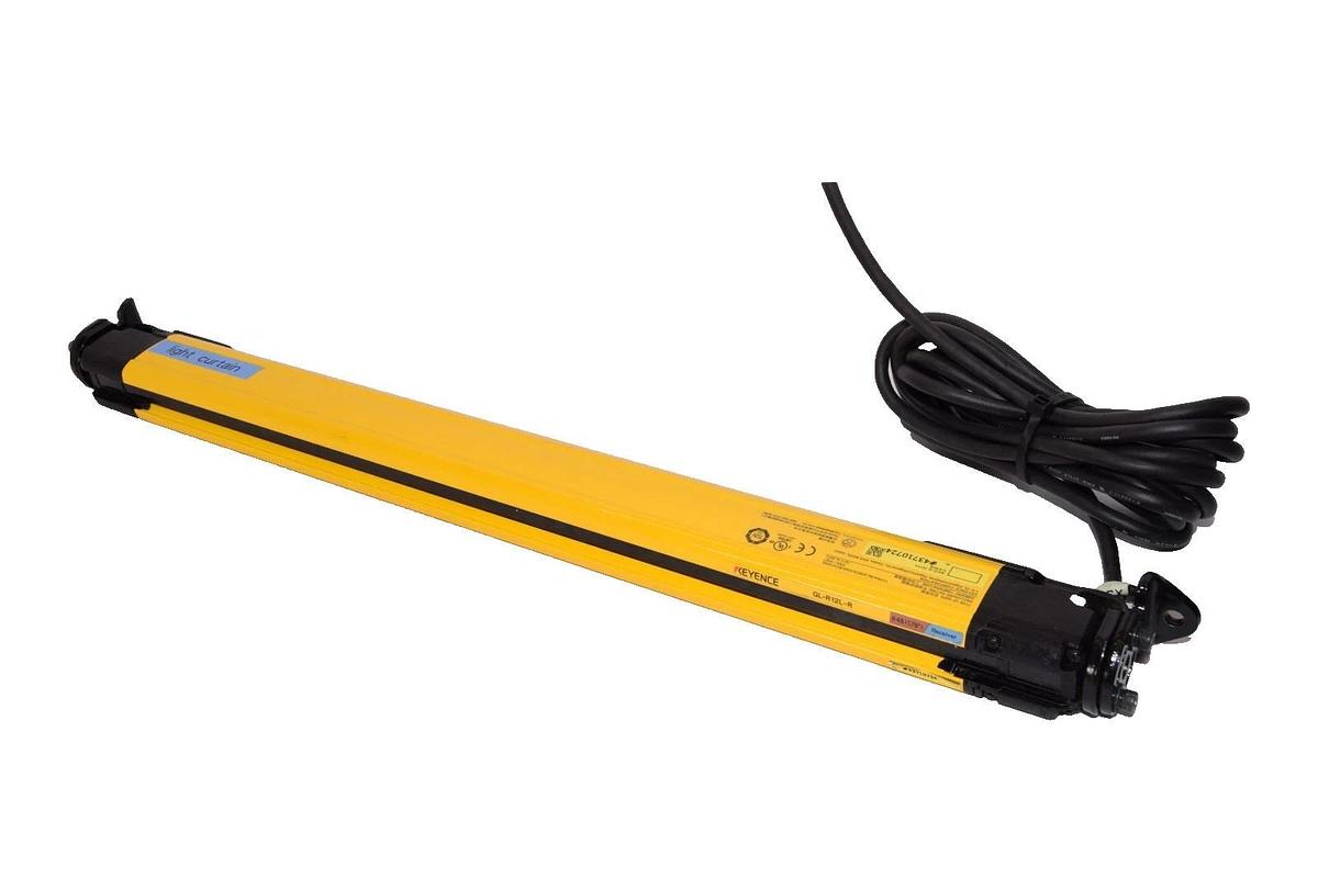 Used Keyence GL-R12L-R , GLR12LR Safety Light Curtain Receiver