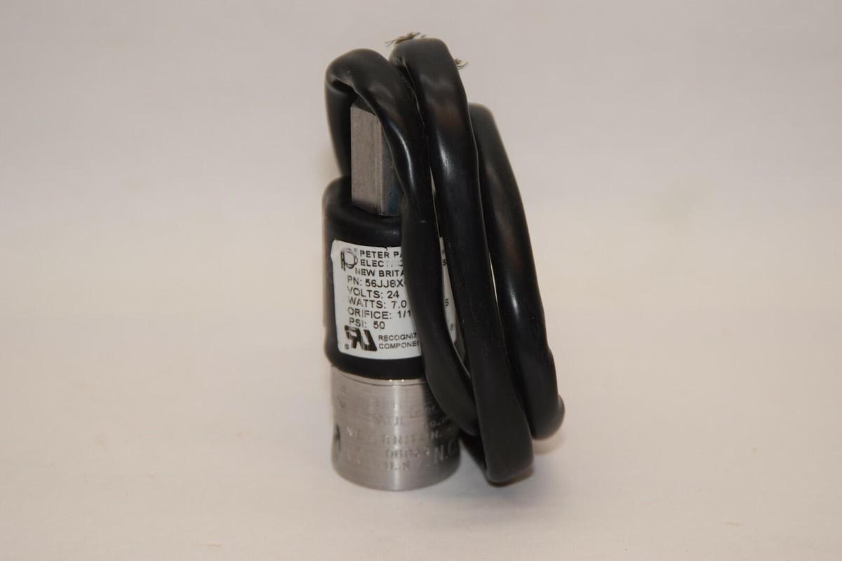 PETER PAUL 56JJ8XGB 24V 7W 1/16 Orifice 50psi Pneumatic Solenoid Valve NEW