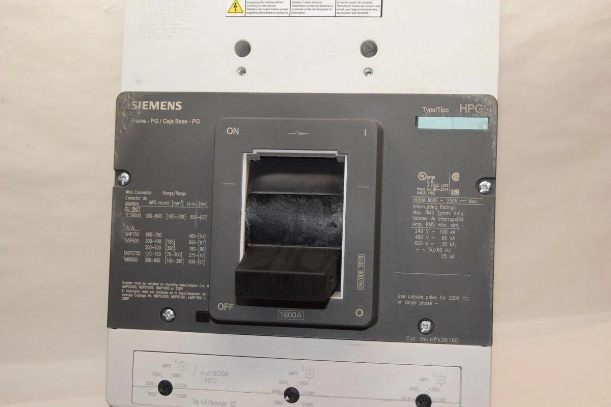 New Siemens 3VL8116-2KN30-0AA0 Circuit Breaker 1600A HPX3B160 3VL8116-2RR30-0AA0