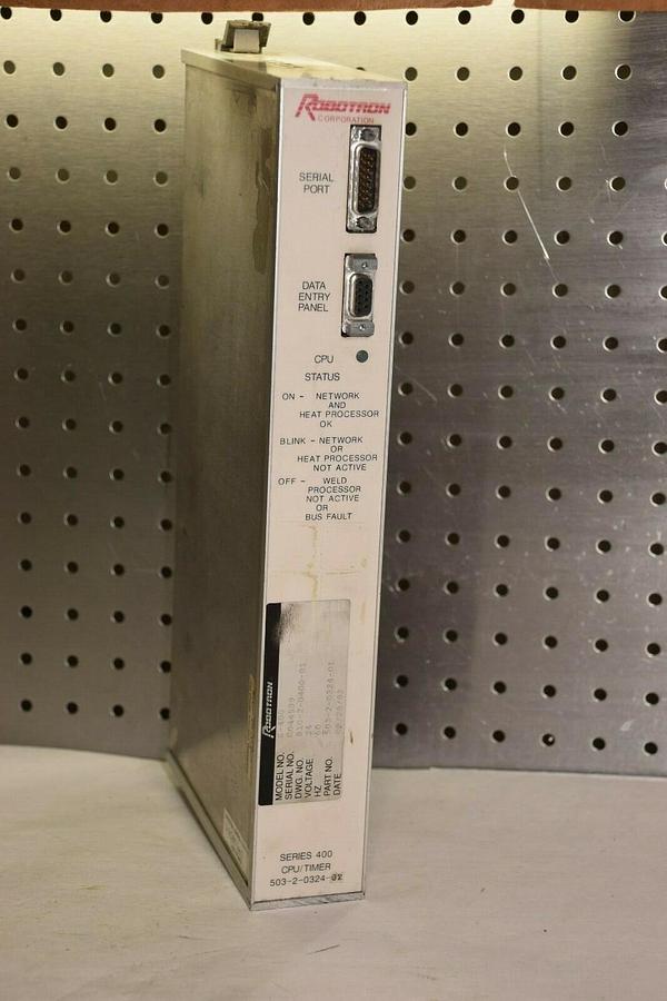 Used ROBOTRON S-400 503-2-0324-01 5032032401 SER. 400 S400 24V 60Hz CPU TIMER