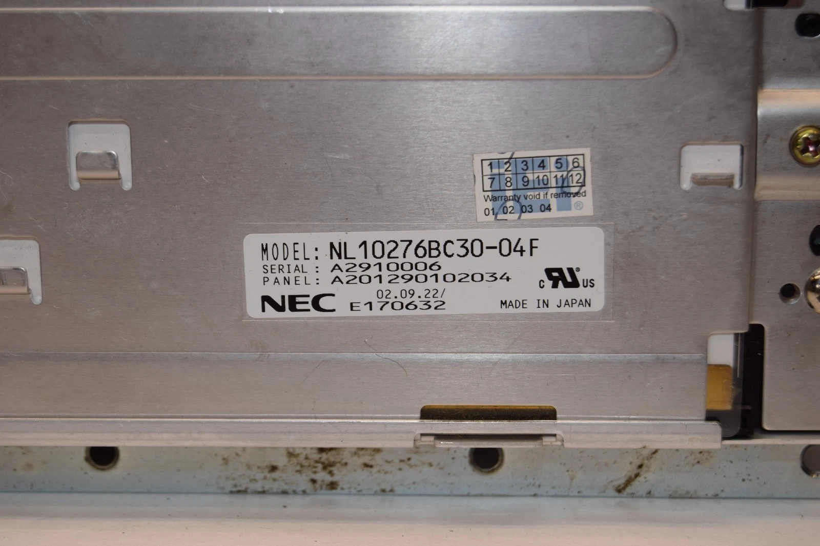 Used NEC NL10276BC30-04F 15" LCD Panel Display