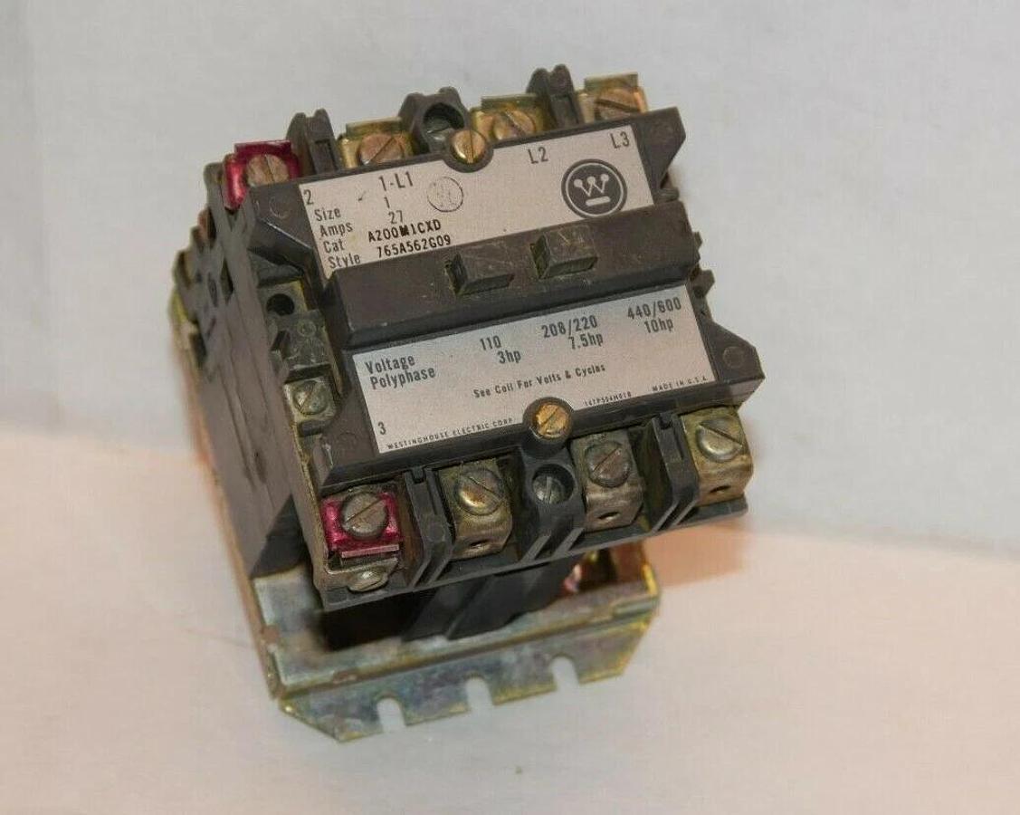 Used WESTINGHOUSE A200M1CXD 27A Size 1 110V 480/440V Coil Contactor