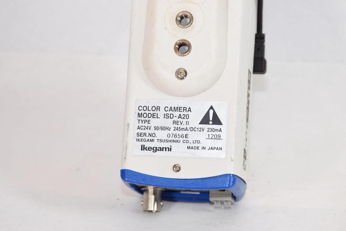 Used IKEGAMI ISD-A20 24V 50/60Hz Color Camera With 1.4-3.1mm F1.4 1/3" CCTV Lens