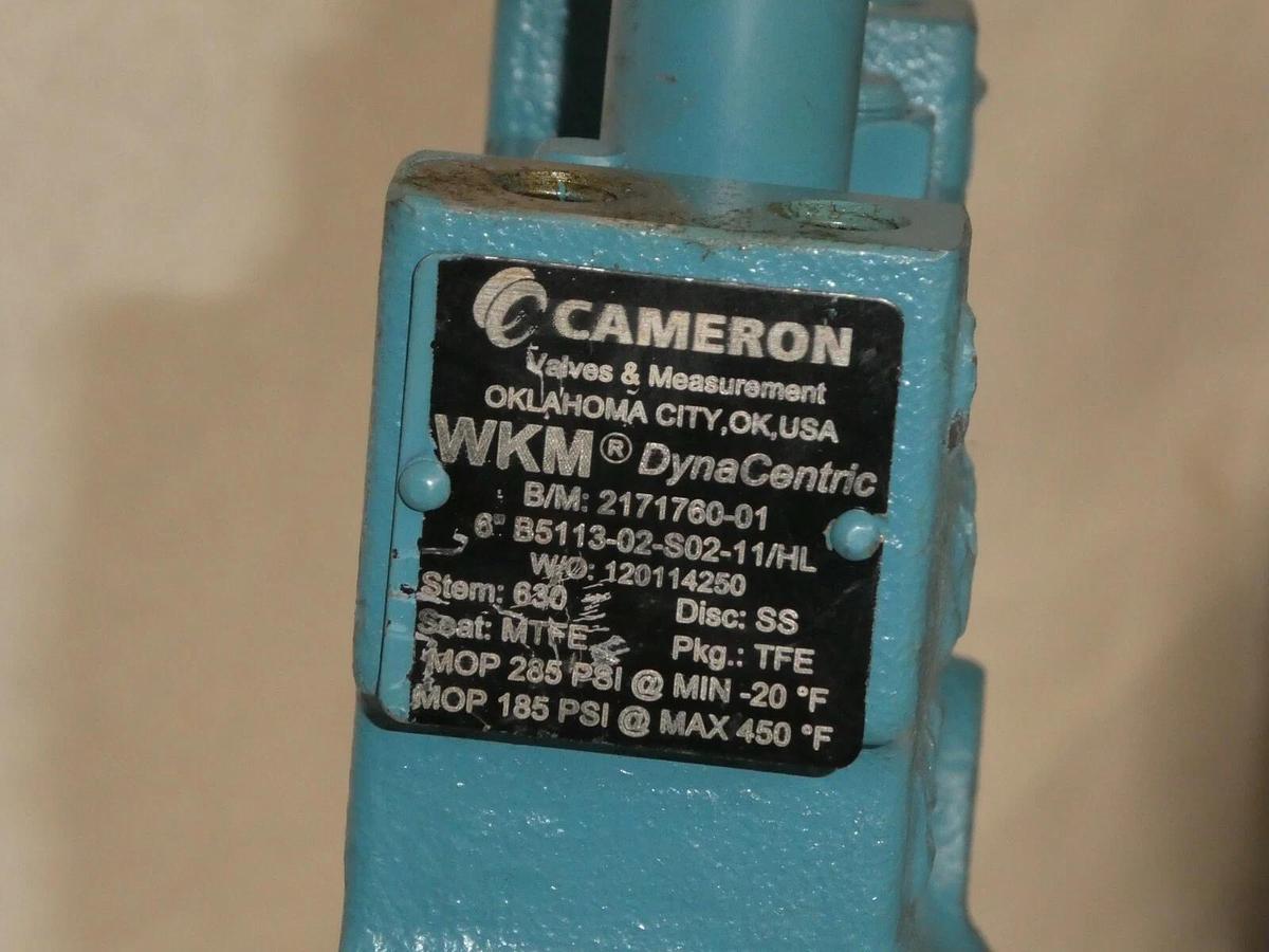 (NEW) CAMERON B5113-02-S02-11/HL 6" Butterfly Valve Carbon Steel