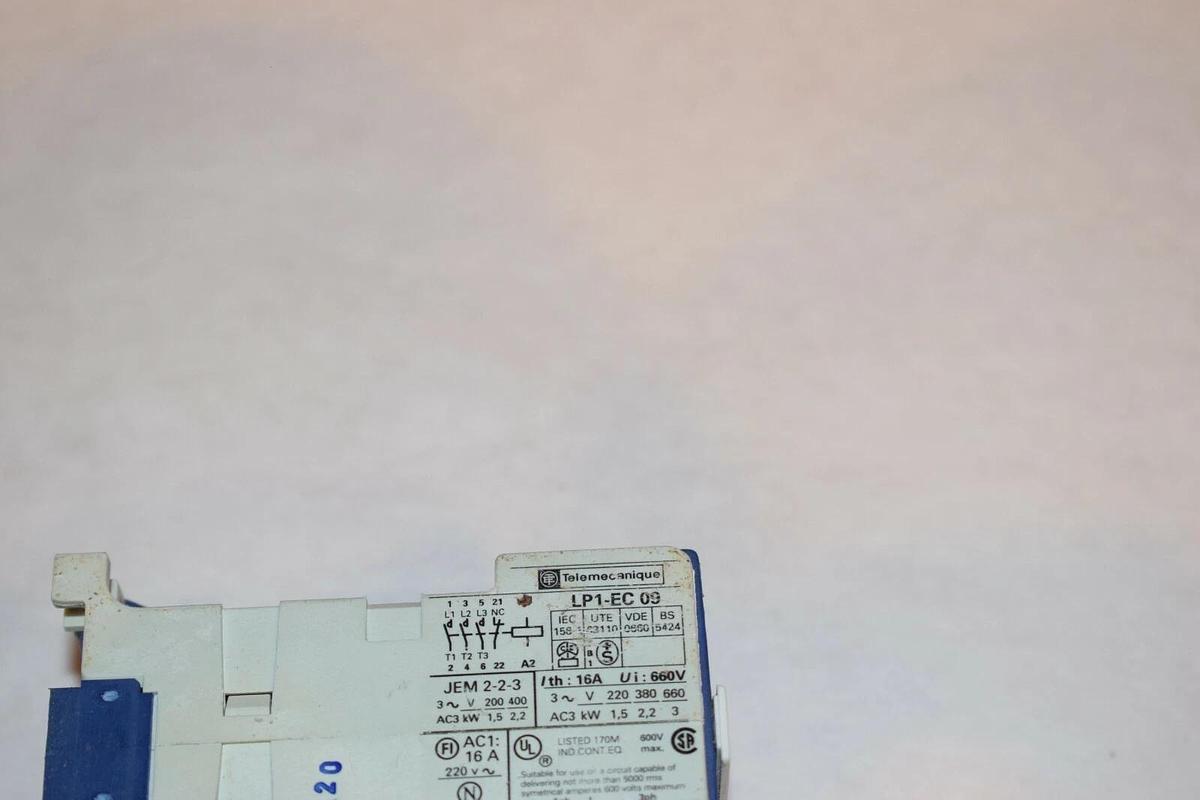 Used TELEMECANIQUE LP1-EC 09 LP1EC09 16A 660V RELAY