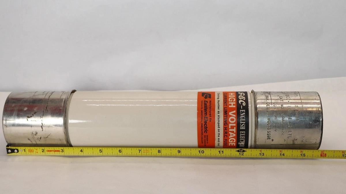 Used GEC STRIKER ENGLISH ELECTRIC FUSE KDAX 12R KDAX12R 230A 230 AMP 5500v