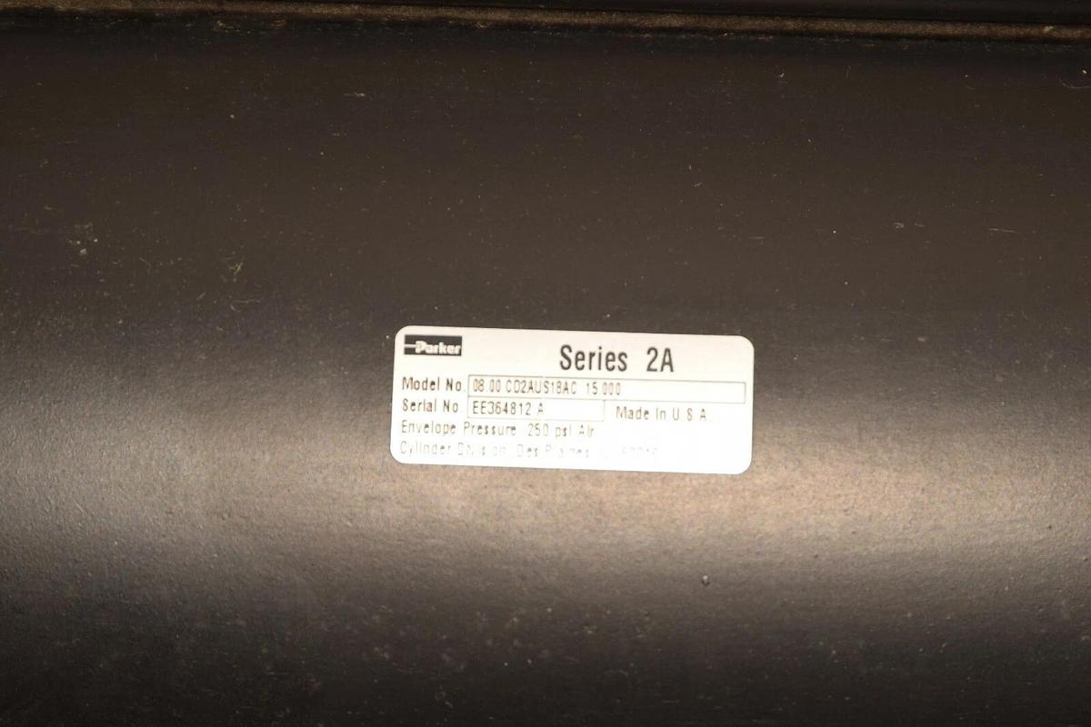 (NEW) Parker 08.00 CD2AUS18AC 15.000 pneumatic 250psi 8" X 15" 2A Air Cylinder