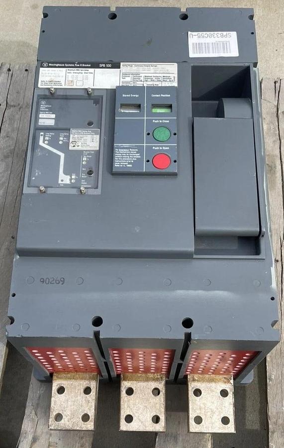 Westinghouse SPB100 3000A 3p 600V Pow-R-Way Breaker T51BLI, SPBR330F51, 3000 Amp