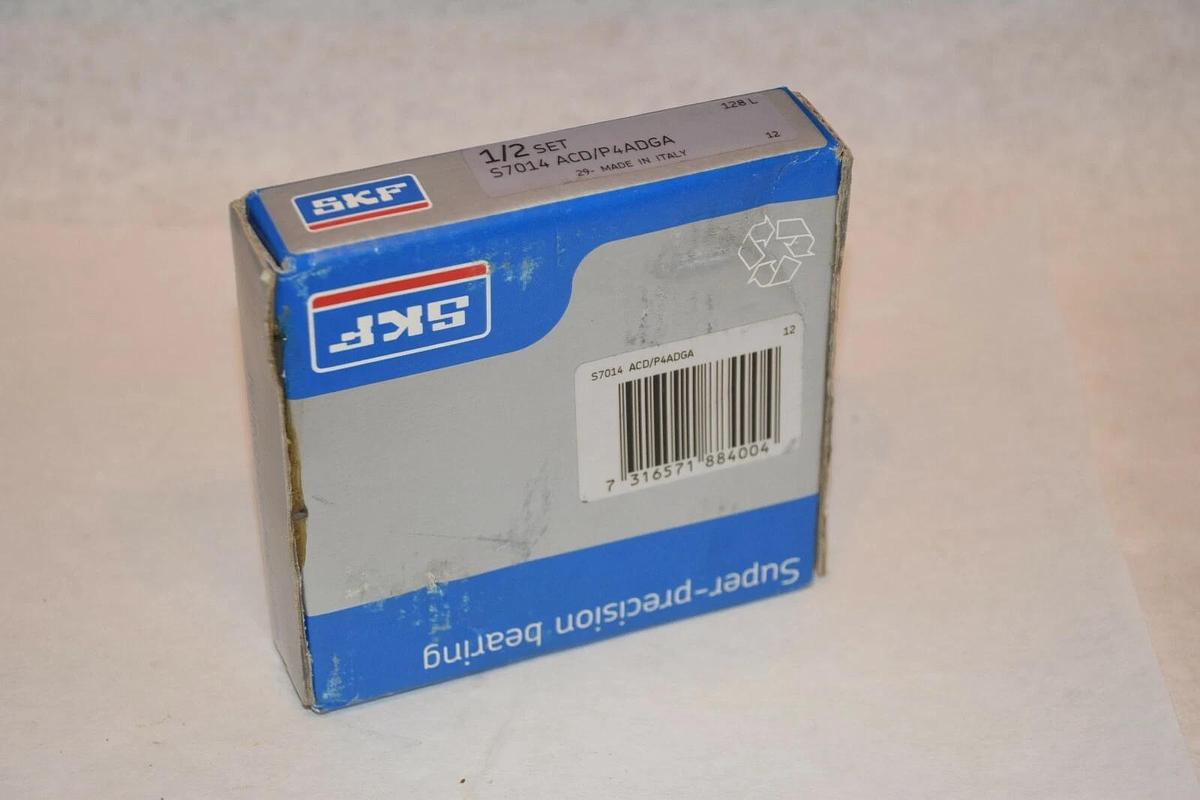 NEW SKF S7014 ACD/P4ADGA 1/2 SET SUPER-PRECISION BEARING *SEALED PACKAGE*