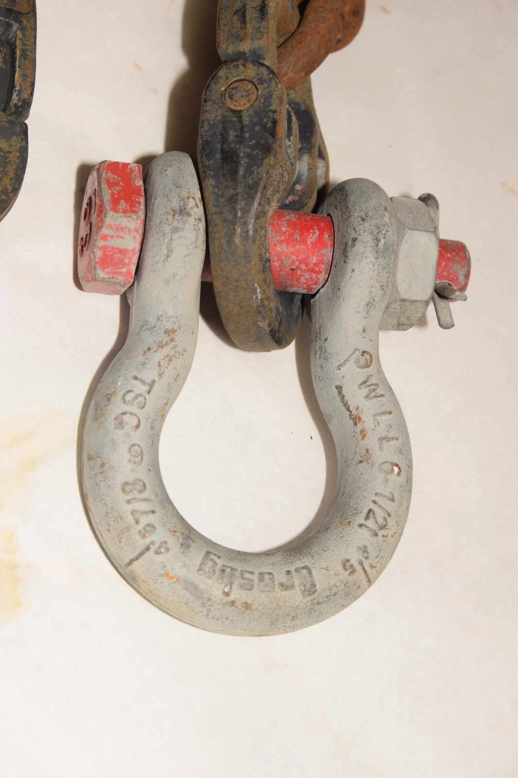 Used 1/2" Crosby Chain Sling 36" CW13-10 U1TK CW 13-10 TSC 7/8 Crosby