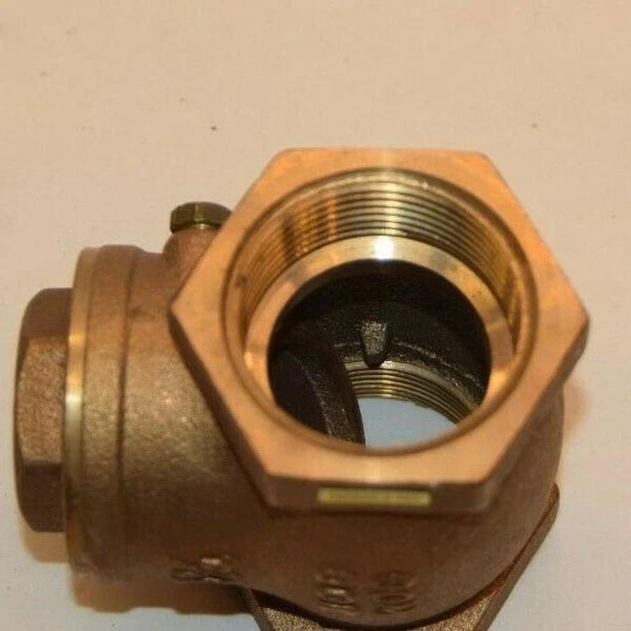 (NEW) WEBSTONE R07-SEC07-D06 WEB-10 1-1/4" Brass Swing Check Valve