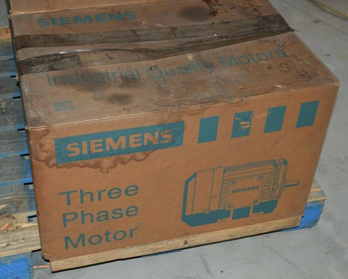 (New) Siemens 15 HP 1LE22012BB11AA3 Electric Motor GP10 254T 230V 460V 1760 RPM