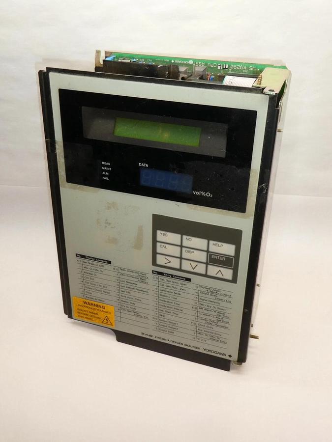 Used YOKOGAWA ZA8 ZIRCONIA OXYGEN ANALYZER  AS K9290 TL