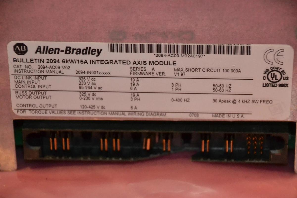 Used ALLEN BRADLEY AXIS MODULE 2094-AC09-M02 2094 AC09 M02 2094AC09M02 SER. A