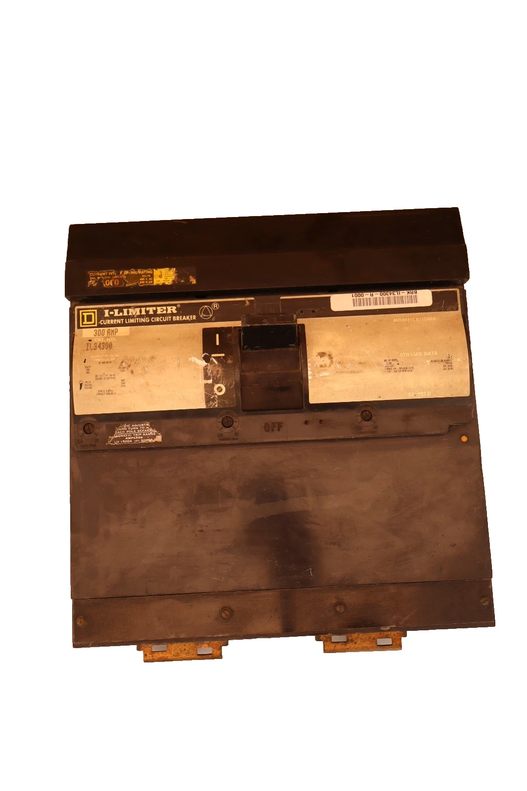 Used Square D I-Limiter Circuit Breaker 300 Amp IL34300 300A Frame 3Pole