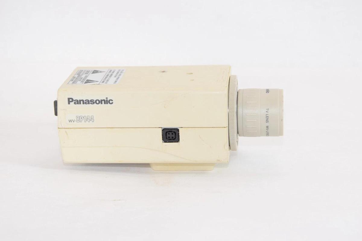 Used PANASONIC WV-BP144 24Vac 2.1W CCTV Camera With WV-LF9C3A 9mm 1:1.2 Lens