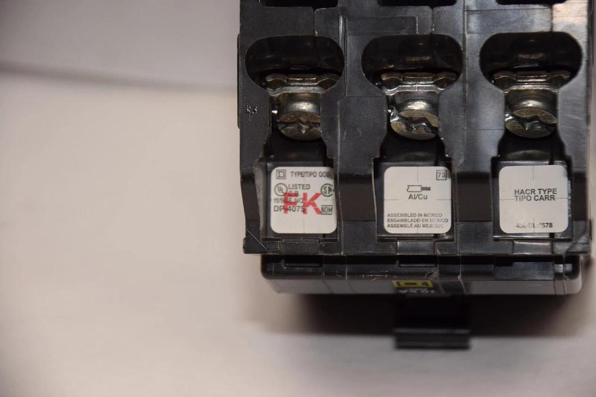 Square D Breaker DP-4075 HACR QOB 30A 30 Amp 3 Pole 3P 240v (New - old stock)