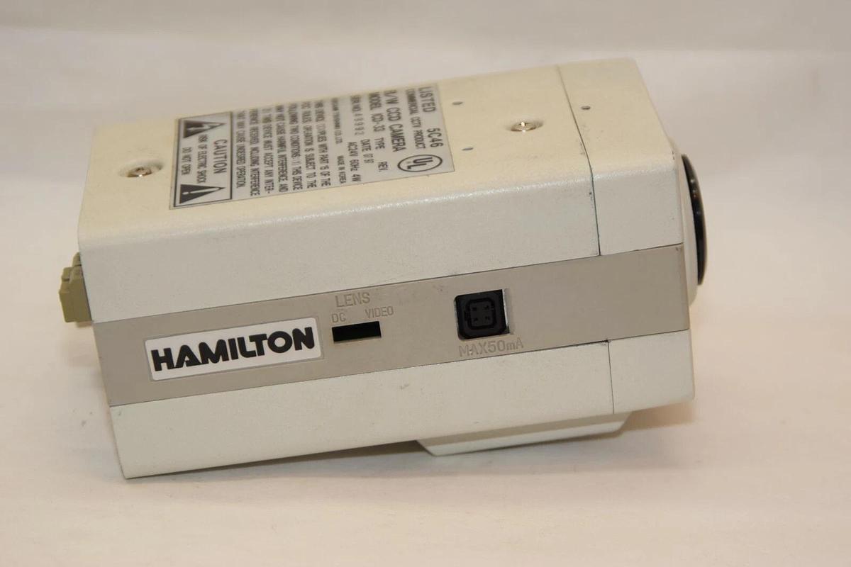 Used IKEGAMI / HAMILTON ICD-33 24V 60Hz 4W B/W CCD Security Camera