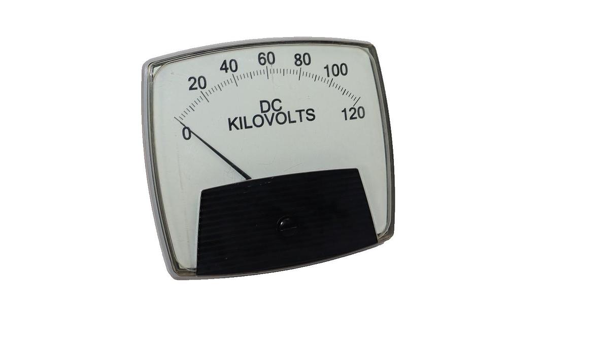 Used Yokogawa Panel Meter 0-120dc Kilovolts 250400FAXX , 250-400-FAXX , Vintage