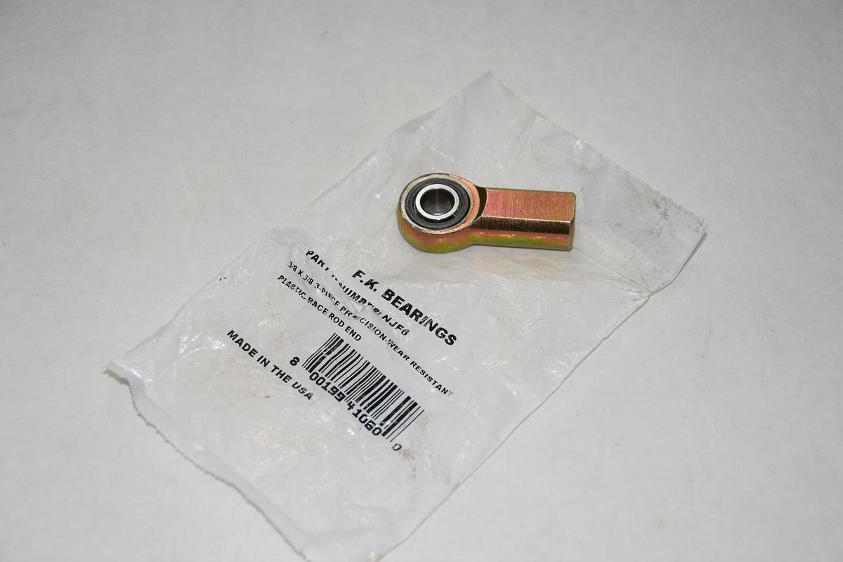 FK BEARINGS NJF6 3/8" x 3/8" ROD END NEW