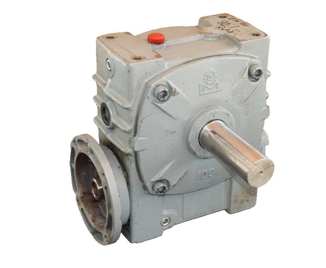 Used Speed Reducer Gear Box 80:1 EM 100 EM100 Ratio 80:1 Right Angle