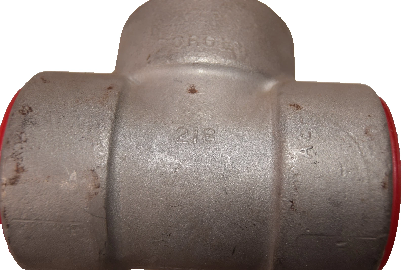 Pipe Tee 2" x 2" x 2 3MSW Socket Weld 304 ZS Stainless Steel A182 216