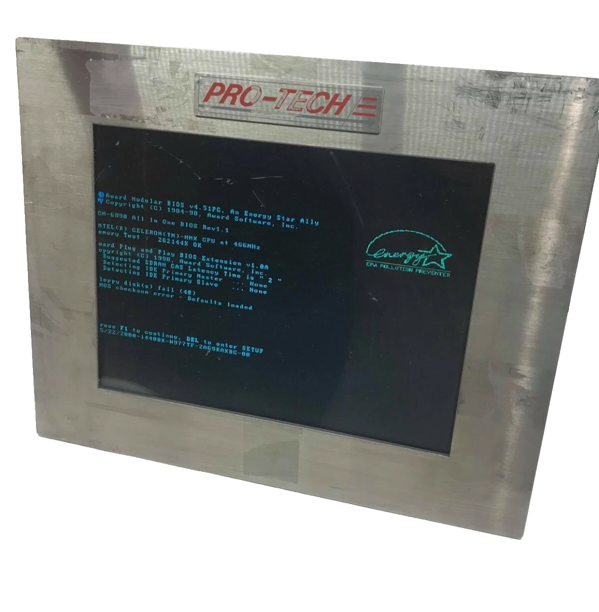 Used Pro-Tech Solutions operator interface industrial computer 20-9715 pcm-6890