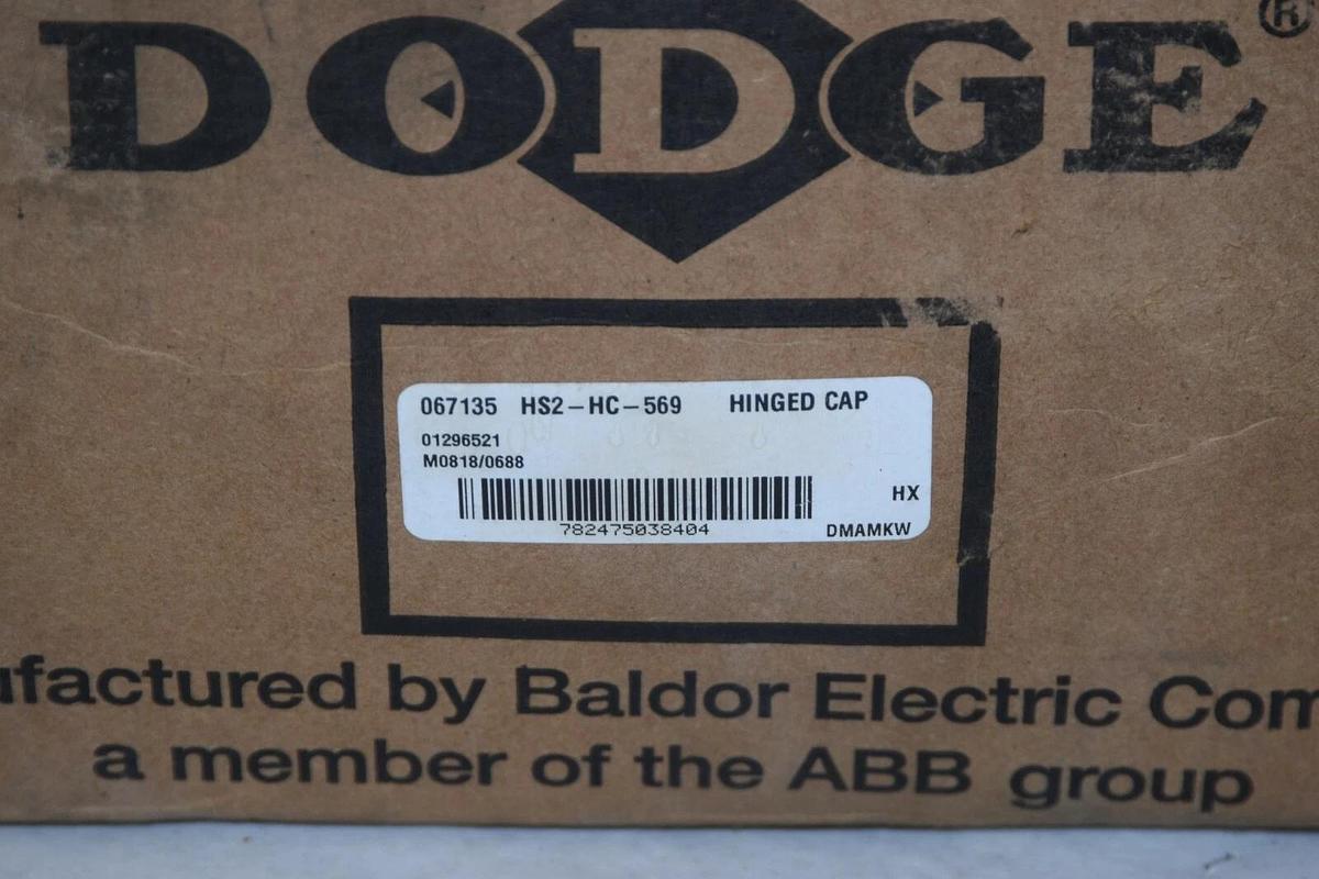 Used (New) Dodge HS2-HC-569 HS2HC569 067135 Hinged Cap Barring Housing