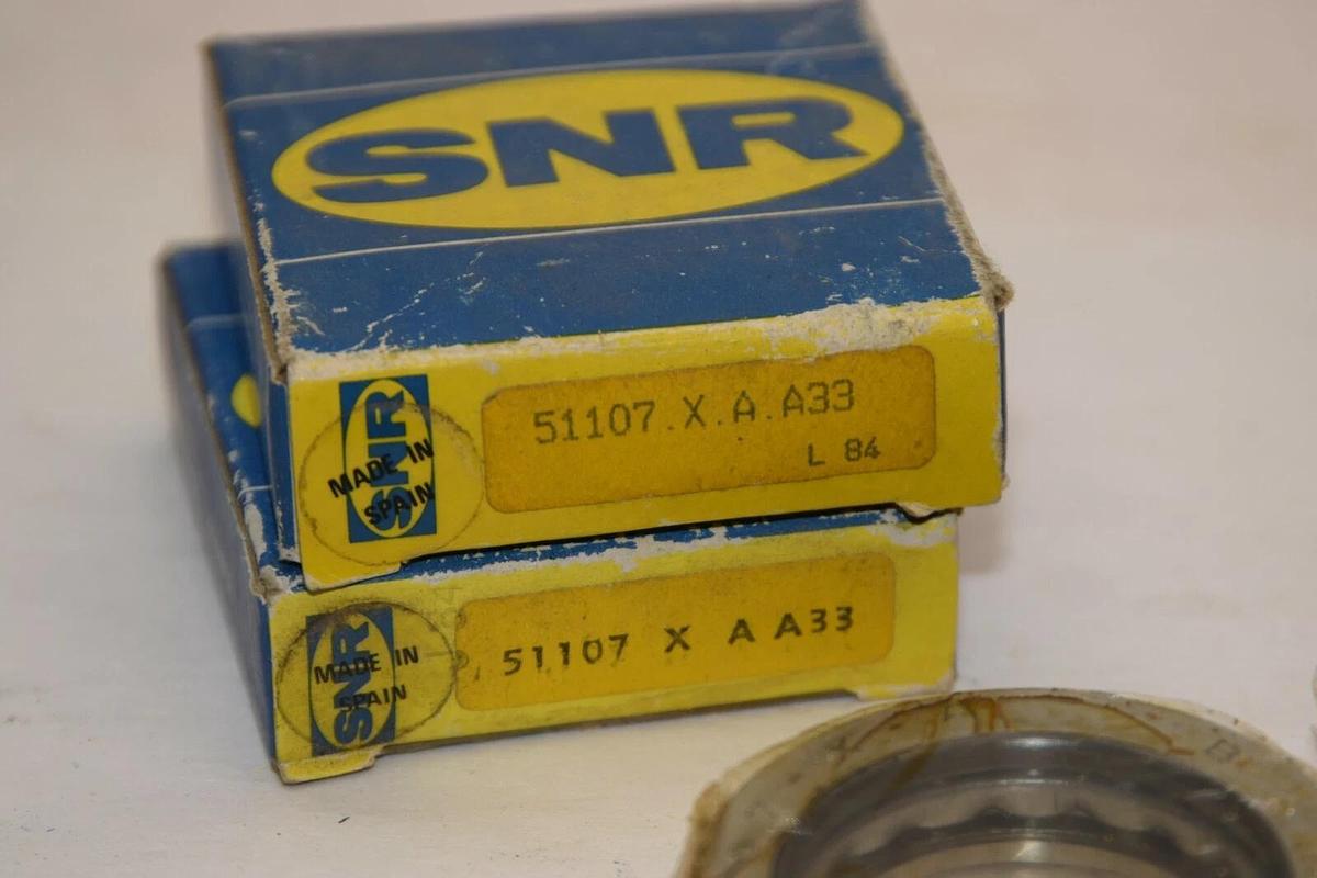 (NEW - Lot of 2) SNR 51107 51107 x A A33 Thrust Bearing