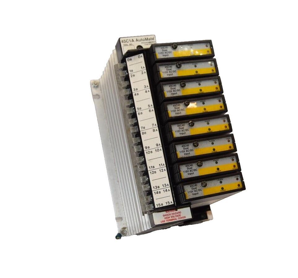 Used RELIANCE ELECTRIC 45C1A , 802802-7RD AutoMate Programmable Controller W/45C40