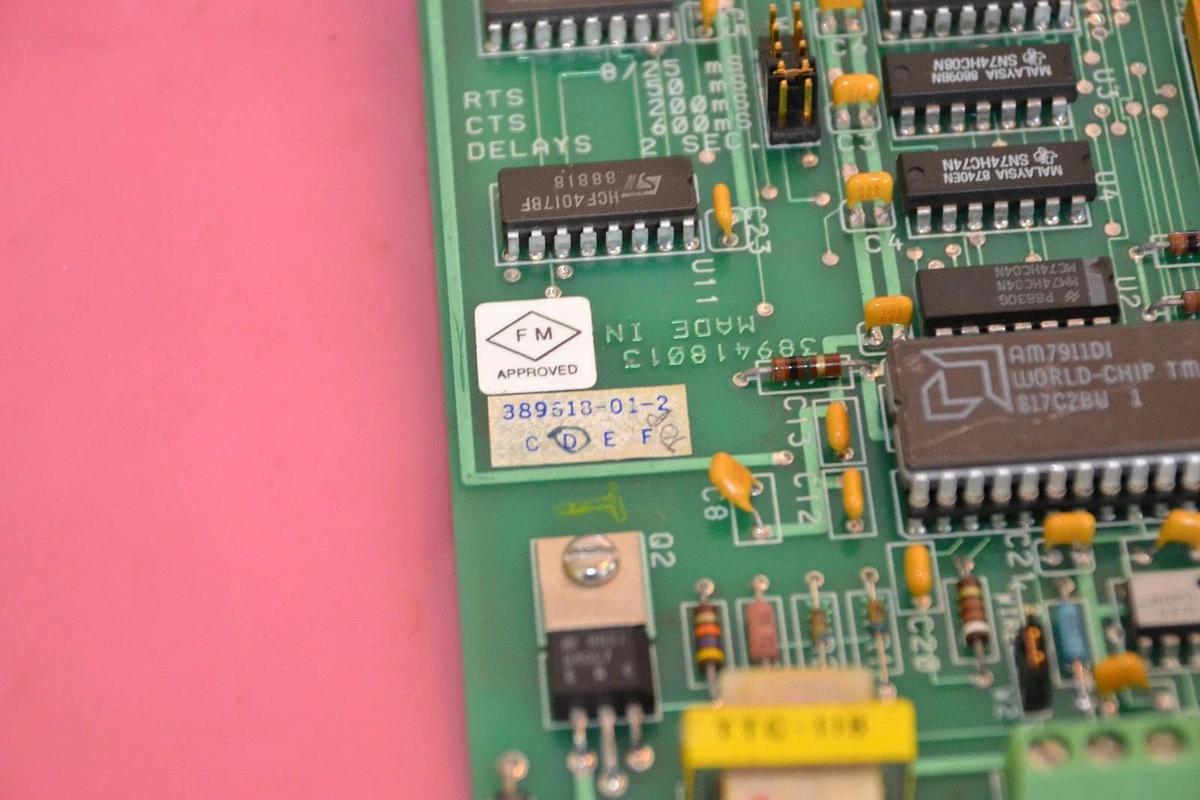 Used Bristol Babcock Circuit Board Card 389618-01-2 389618012 389618 Rev D