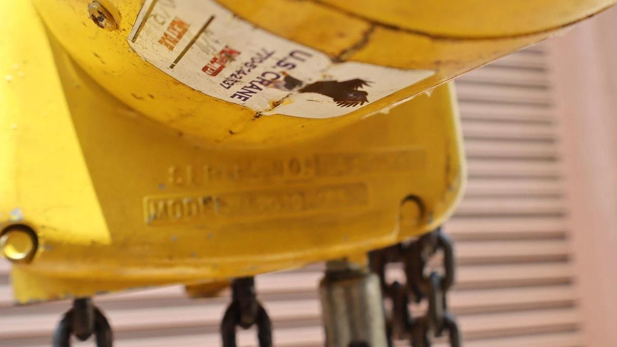 Used Yale 2 Ton Chain Hoist 4000lb 2010H083 C6T17NZ3D 460/380v 3ph 24" Chain