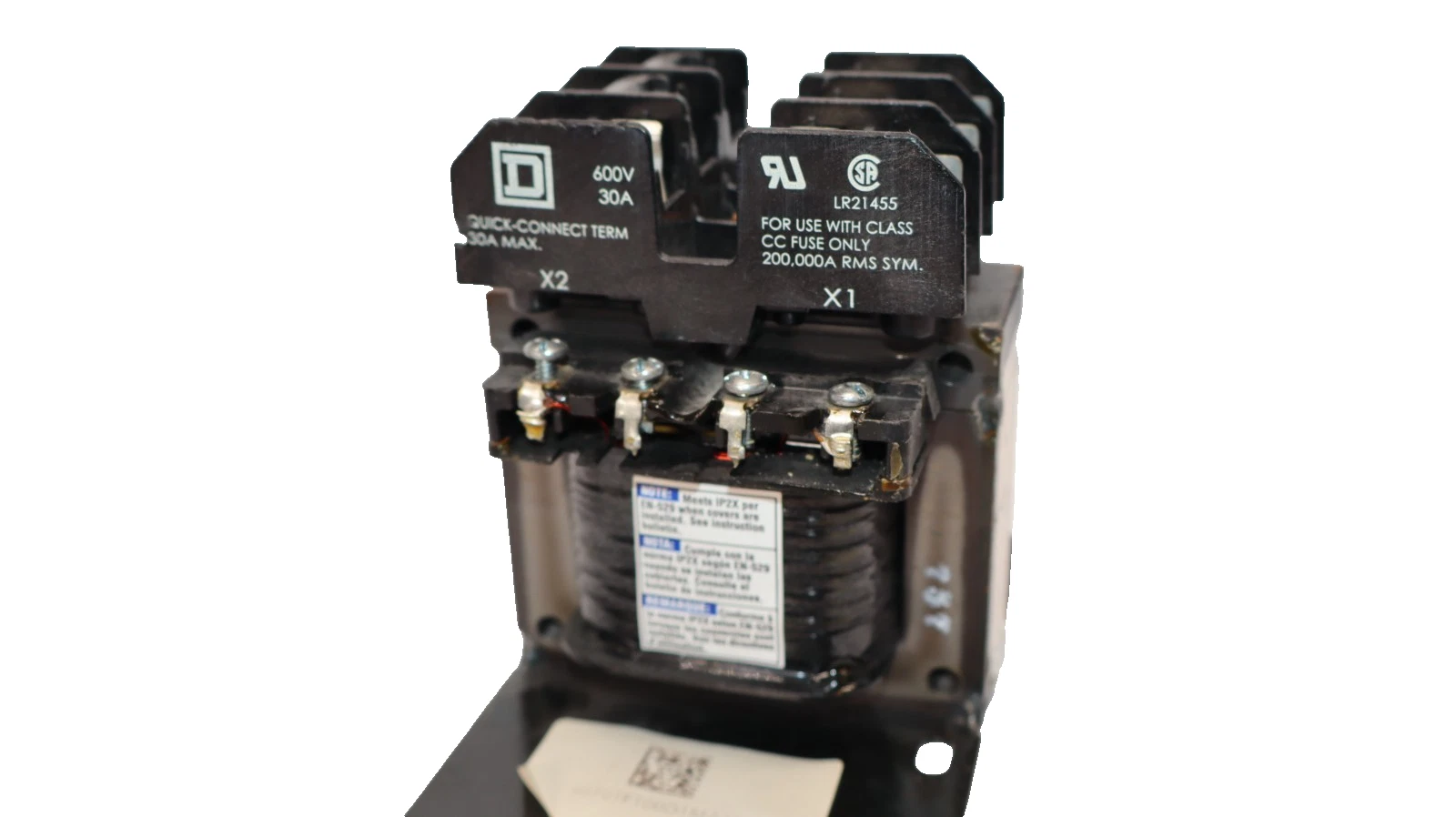 Used Square D Transformer with Fuse Holder 9070TF100D1M2