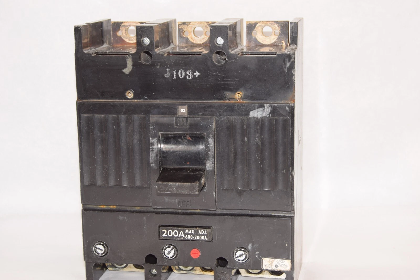 Used GE / GENERAL ELECTRIC E1159L-R 225A Circuit Breaker 3P 600Vac W/ 200A Trip *Chip