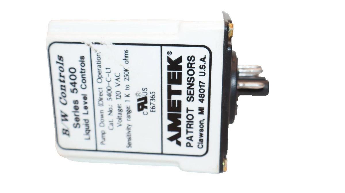 Used B/W Controls Liquid Level Cotrol Relay 5400-C-L1 Series 5400 120Vac