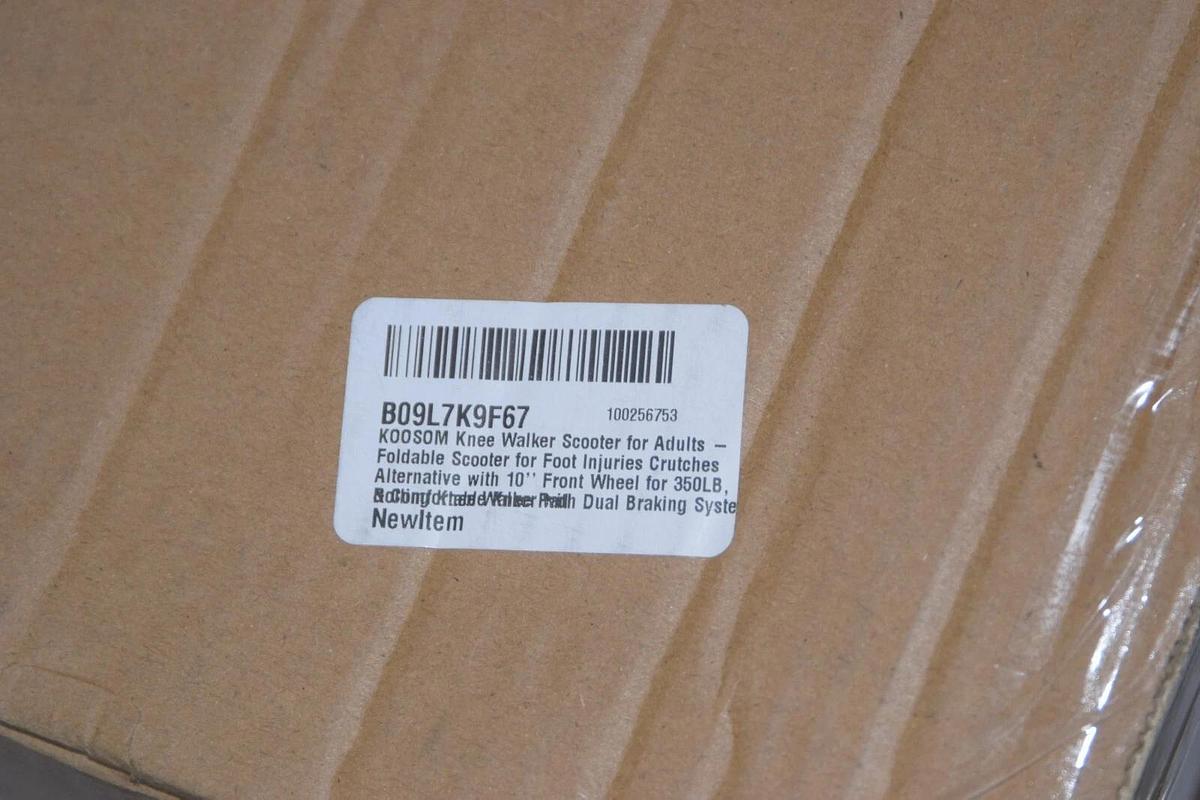 KOOSOM 105ST01A P02106628001 B09L7K9F67 Red All-Terrain Knee Walker 350lbs *NEW*